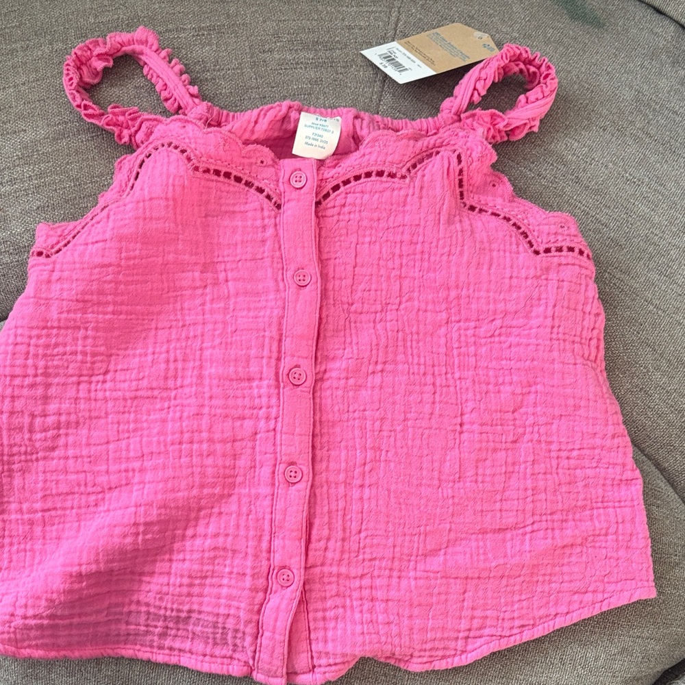 Pink Kids Tank Top
